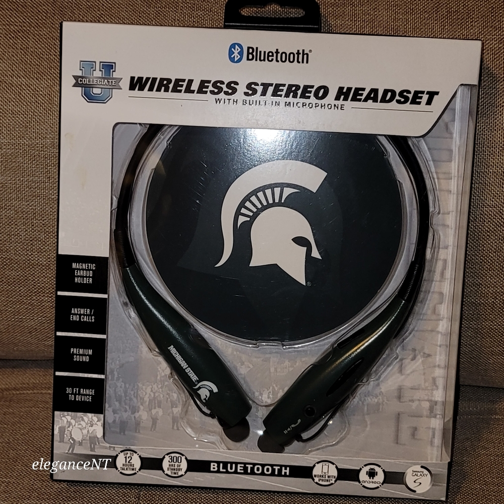 Michigan State Wireless Stereo Headset- NWT
